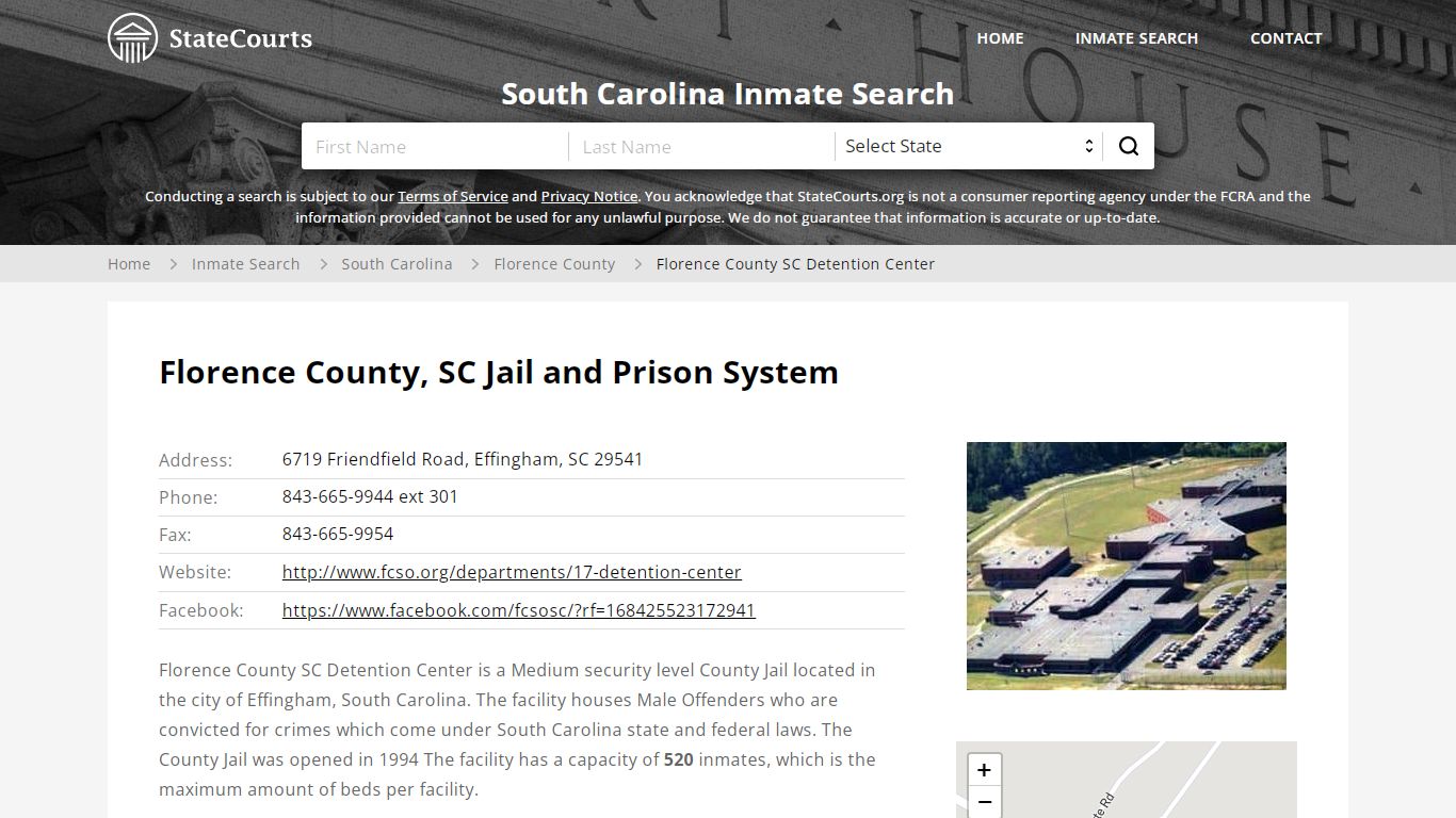 Florence County, SC Jail and Prison System - State Courts